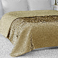 Покрывало 240х260см DE'NASTIA Палермо двустороннее атласное/матовое оливковое 100% полиэстер