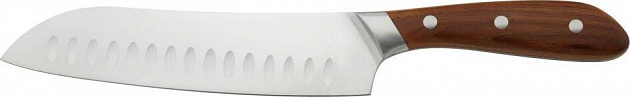 Нож сантоку 18см Bucheron APOLLO. Материалы изготовления: нержавеющая сталь 5CrMoV15, древесина ясеня. BUC-03 000000000001194166