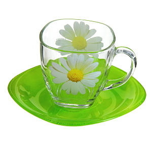 Чайный набор Paquerette Green Luminarc, 220мл, 12 предметов 000000000001003759