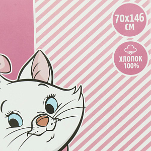 Полотенце 70х146см Мари Коты аристократы плотность 160гр 100% хлопок 000000000001206908