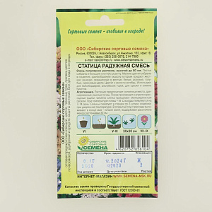Семена Статица Радужная смесь сухоцвет 0,1г (ссс) ЛИДЕР ПРОДАЖ! СС016235 пакет 000000000001194817