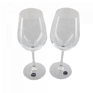 Набор бокалов для вина 2шт 350мл CRYSTALEX Виола бесцветная гравировка стекло 000000000001207565