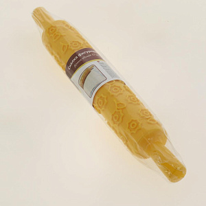 Скалка фигурная "Цветы" 37*5см, рабочая часть 25см DA80-271. Изготовлено из пластмассы (полипропилен). 000000000001190147