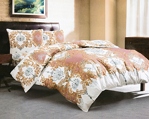 Комплект постельного белья Евро LUCKY Жемчужина 50х70 пододеяльник 200х220см простынь 220х240см наволочки 50х70см-2шт поплин 100% хлопок 000000000001212736