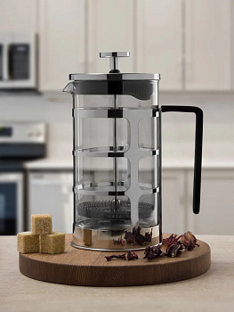 Френч-пресс 600мл SERVITTA Edge пластик/нержавеющая сталь/стекло 000000000001203332