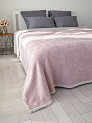 Плед 150x200см DE'NASTIA twinsoft сиреневый/серый шенилл/шерпа полиэстер 000000000001229830