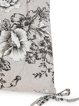 Подушка на стул 38х38см LUCKY Серые маки полиэстер/хлопок 000000000001228245