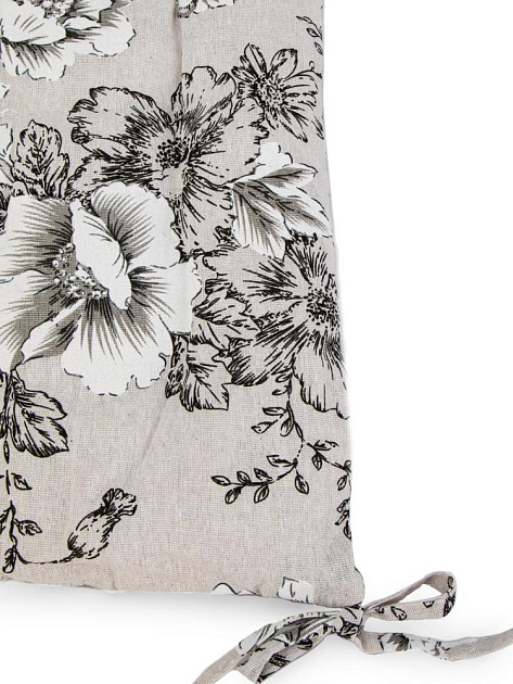 Подушка на стул 38х38см LUCKY Серые маки полиэстер/хлопок 000000000001228245