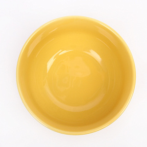 Салатник 12,5см желтый глазурованная керамика 000000000001213880