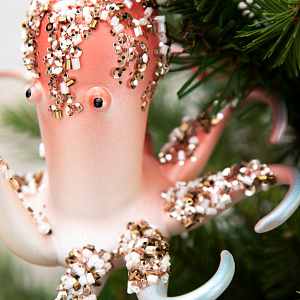 Украшение декоративное Осьминог 12см DARLENS стекло 000000000001209977