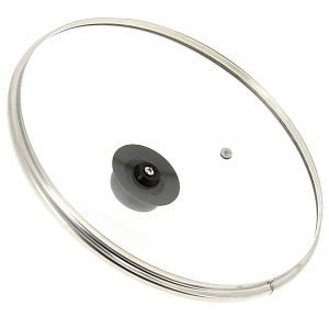 Крышка 26см TIMA металлический обод стекло 000000000001115605