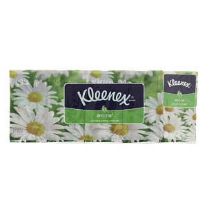 Носовые платочки Ромашка Cleanex, бумажные, 10 шт. 000000000001072842