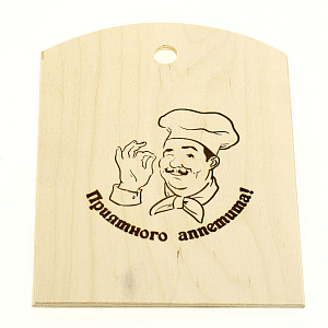 Доска разделочная из фанеры "Повар" 250Х150Х6 Ф-77 000000000001144062