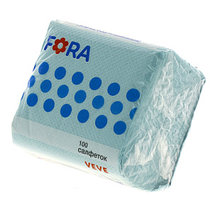 Салфетки FORA 100 листов однослойные цветные 000000000001182365