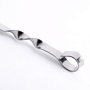 Шампур для шашлыка 55см (±)2см прямой ручка с кольцом нержавеющая сталь 000000000001211083