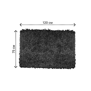 Коврик универсальный 75X120см LUCKY Чинди ворс серый полиэстр 000000000001222502