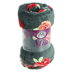 Плед DE'NASTIA Миа микрофибра 150х200см микс 100%Полиэстер T070020 000000000001031783