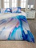 Комплект постельного белья Евро LUCKY Акварель пододеяльник215х220см простынь220х240см наволочки50х70см-2шт голубой поплин 100%хлопок