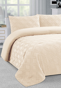 Наволочки декоративные 2шт 50x70см LUCKY РОМБЫ молочные 100% полиэстер 000000000001210109