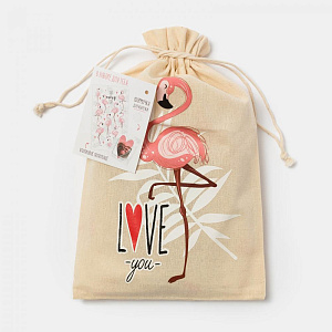 Набор кухонный в мешочке Фламинго (полотенце + формочки для печенья) 4685255 000000000001200859