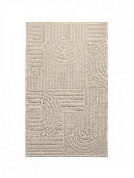 Коврик универсальный 60x100см DE'NASTIA Barbara букле молочный хлопок 000000000001228483