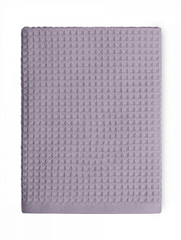 Полотенце вафельное 70x140см DE'NASTIA для бани/сауны 300гр лавандовый хлопок 000000000001228555