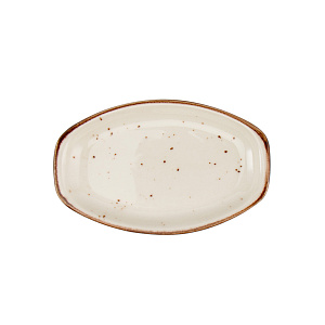 Блюдо сервировочное 19см TULU PORSELEN ORGANİK Reactive milky фарфор 000000000001216251