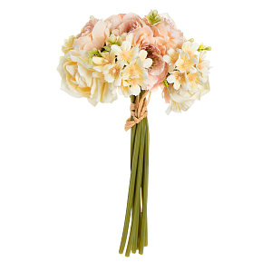 Цветок искусственный букет Санди 31см персиковый 000000000001218427