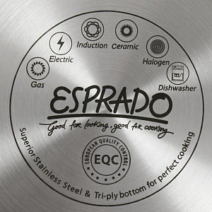 Ковш 1,7л ESPRADO El Rey с крышкой нержавеющая сталь 000000000001203741