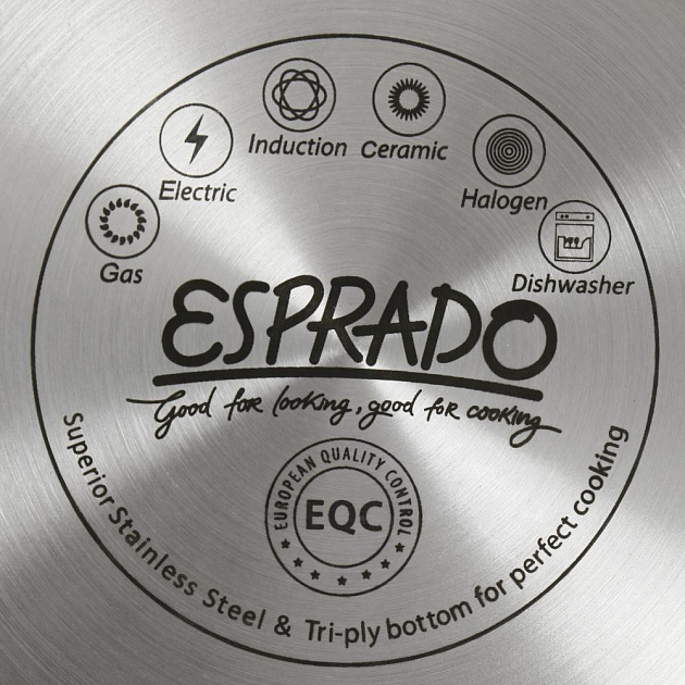 Ковш 1,7л ESPRADO El Rey с крышкой нержавеющая сталь 000000000001203741