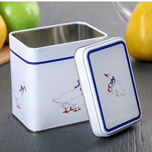 Банка для сыпучих продуктов 600мл АРГУМЕНТ Гуси жестяная 000000000001157126