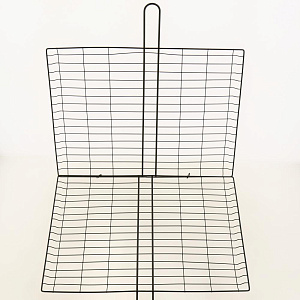 Решетка для барбекю 40х32см OLAFF с металлической ручкой нержавеющая сталь ZHF-094 000000000001205689