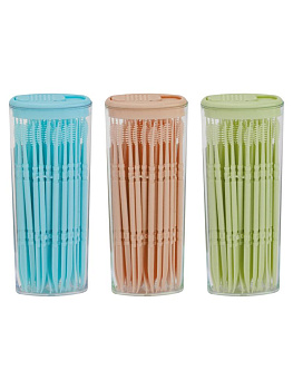 Зубочистки 50шт в ассортименте полипропилен/пластик 000000000001229819