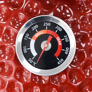 Гриль керамический 35х40,5х55см бамбуковая ручка красный чугун 000000000001213152