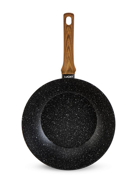 Сковорода Вок 28см LUCKY GRANITE индукция антипригарное покрытие алюминий 000000000001217819