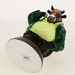 Копилка БЫК, зелёный пиджак, 28см G025-28-104K Материал: Гипс 000000000001194286