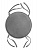 Подушка на стул 35см DE'NASTIA мемори круглая серый полиэстер 000000000001219889