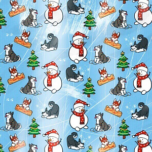 Бумага упаковочная 68,5х100см ИНТЕРПАК Еловые бусы 000000000001215334