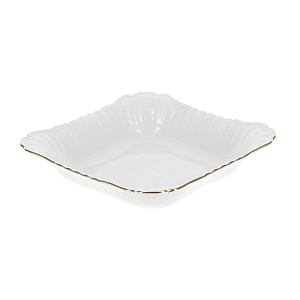 Квадратный салатник Золотая отводка Porcelaine Czech Gold Hands, 24 см 000000000001136251