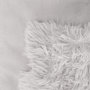 Покрывало 140х200см LUCKY искусственный мех светло-серый полиэстер 000000000001223143