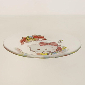 Набор посуды 1/3 салатник/кружка/тарелка в подарочной упаковке хеллоу китти Стекло Коралл 55029SETHKL 000000000001161956
