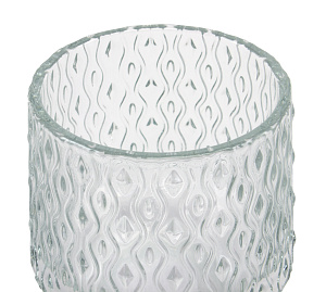 Подсвечник 9,7см GARBO GLASS Waterfall низкий стекло 000000000001216531