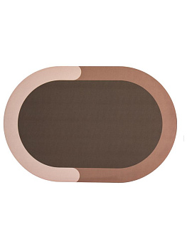 Коврик для ванной 60х40см овальный с принтом в ассортименте силикон 000000000001229197