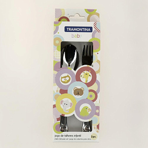 Набор столовых приборов 2 предмета TRAMONTINA детский нержавеющая сталь 000000000001095993