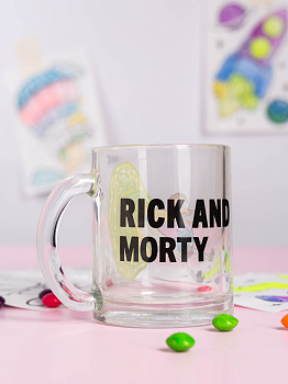 Кружка 320мл ND PLAY Рик и Морти стекло 000000000001203191
