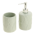 Набор для ванной 2 предмета ДОЛЯНА Мезо дозатор для мыла стакан серый керамика пластик 000000000001209705
