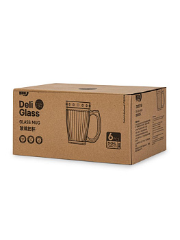 Набор кружек 6шт 310мл стекло YH001 000000000001225746