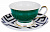 Чайная пара (чашка 200мл) BALSFORD Палитра Янира зелень фарфор 000000000001185934