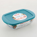 Форма для запекания 23х15х6,5см 1,1л PYREX прямоугольная с крышкой стекло 000000000001094399