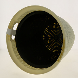 Кашпо напольное Ротанг D 328/20л с внутренним горшком 11л Сливочный ING50020АЙВ 000000000001171885